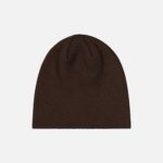 SKULL BEANIE - COFFEE
