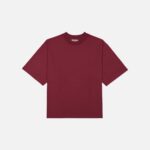 SIGNATURE BLANK T-SHIRT - BURGUNDY