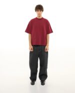 SIGNATURE BLANK T-SHIRT - BURGUNDY - Image 4