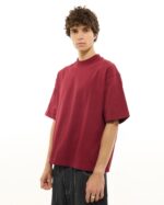 SIGNATURE BLANK T-SHIRT - BURGUNDY - Image 3