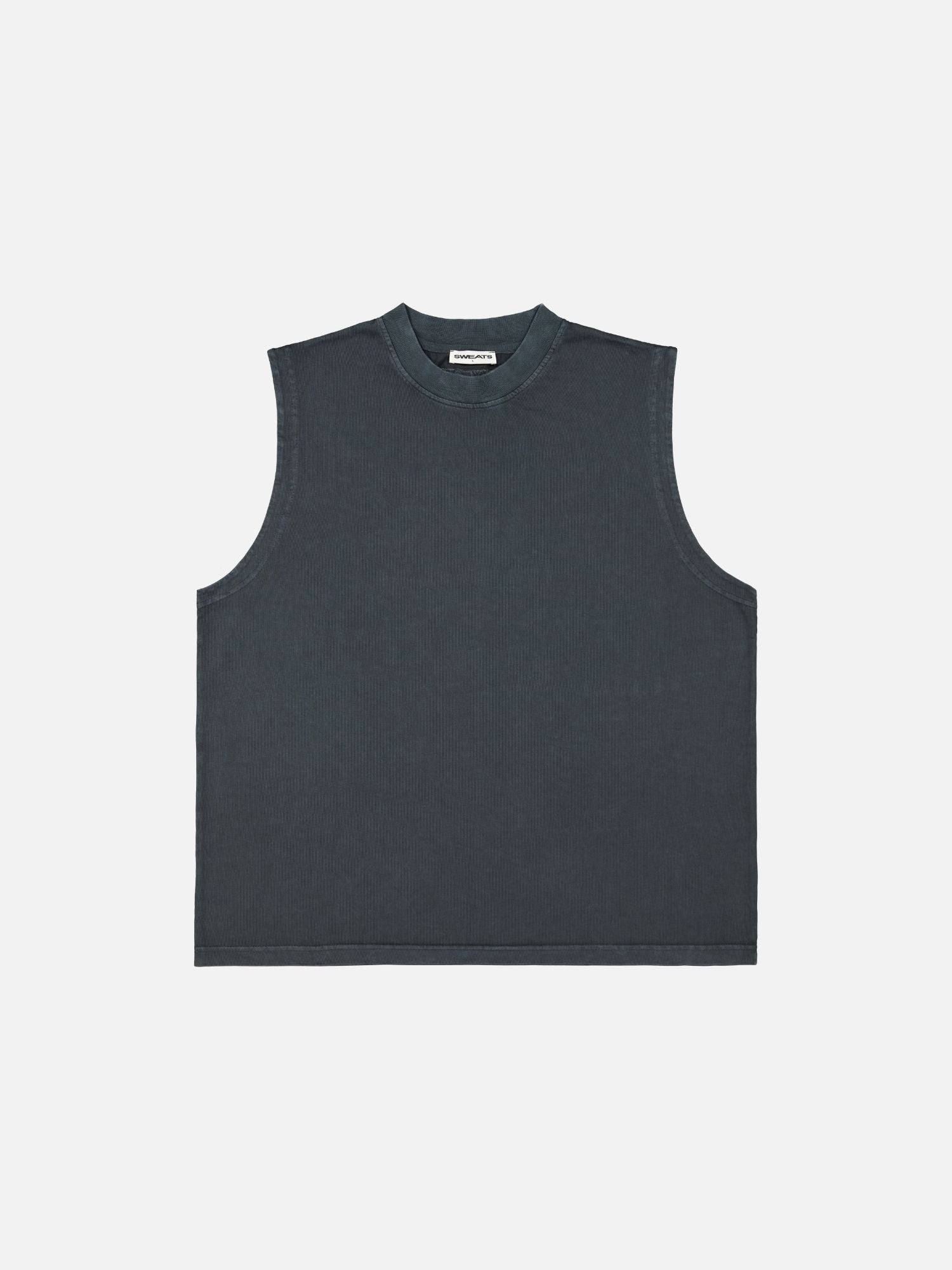 MuscleTee-WashedBlack MUSCLE TEE - WASHED BLACK - Image 1