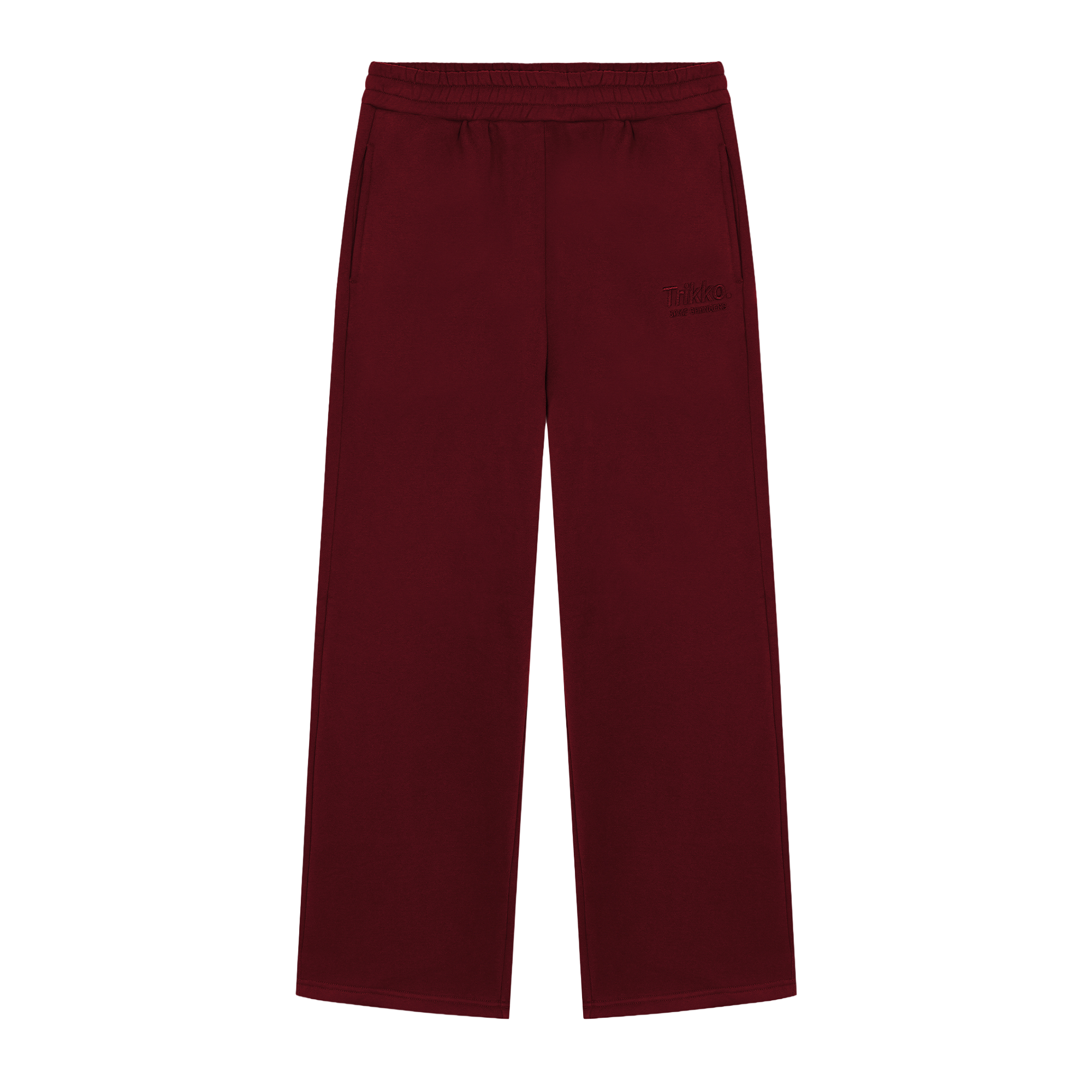 burgundy-pants BURGUNDY CORE SWEATPANTS - Image 1