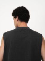MUSCLE TEE - WASHED BLACK - Image 4