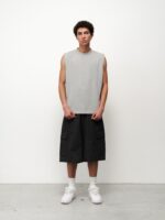 MUSCLE TEE - GREY MELANGE - Image 2