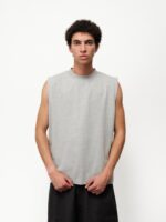 MUSCLE TEE - GREY MELANGE - Image 3