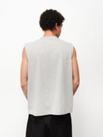 MUSCLE TEE - GREY MELANGE - Image 4